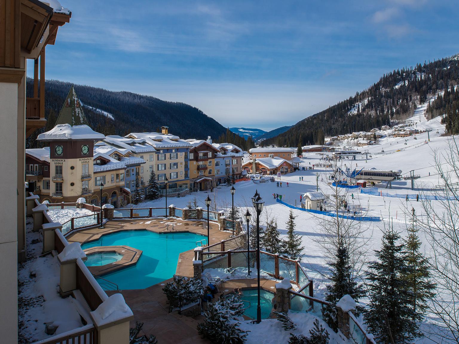 Sun Peaks Grand Pool in Winter