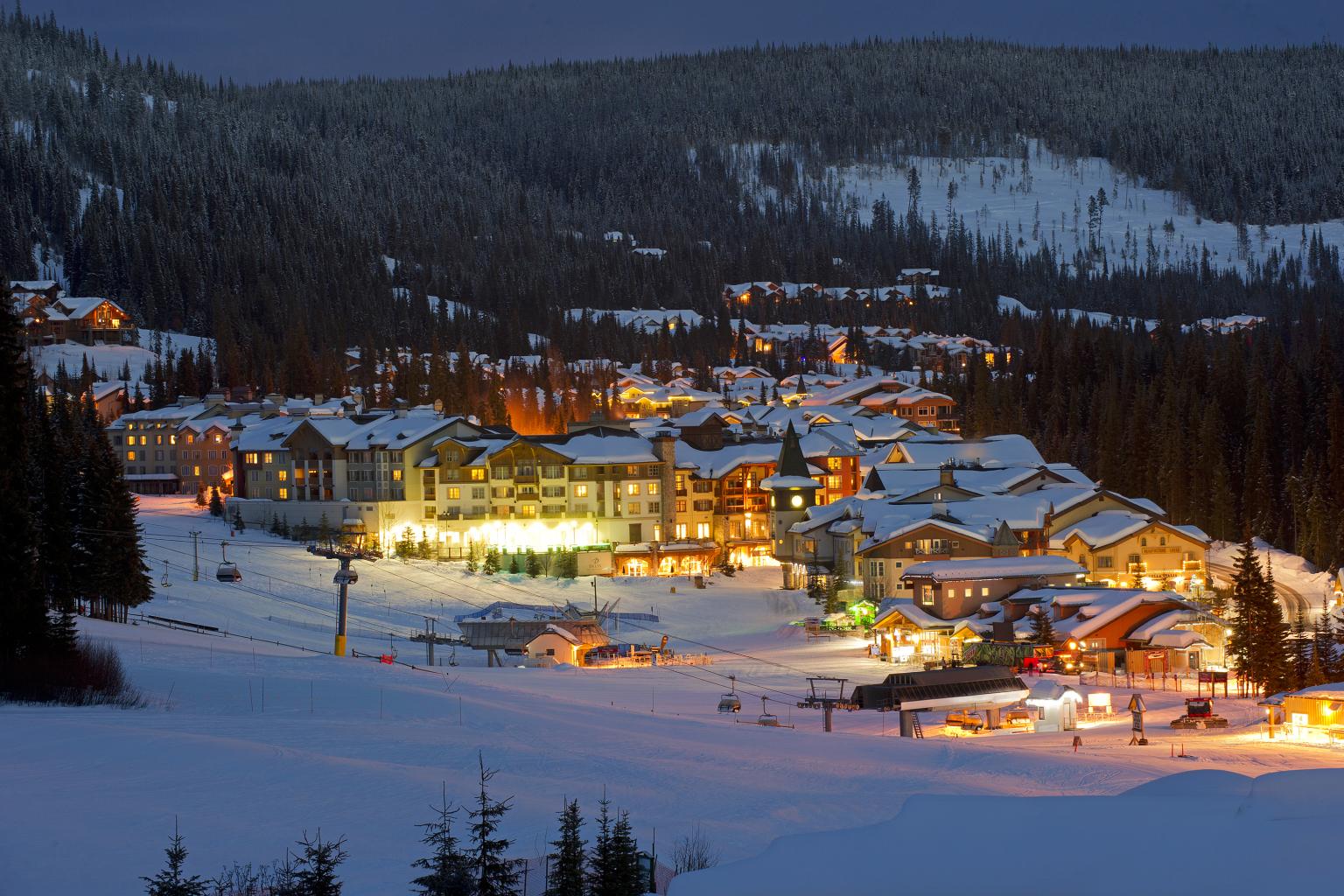 View of the village at Night