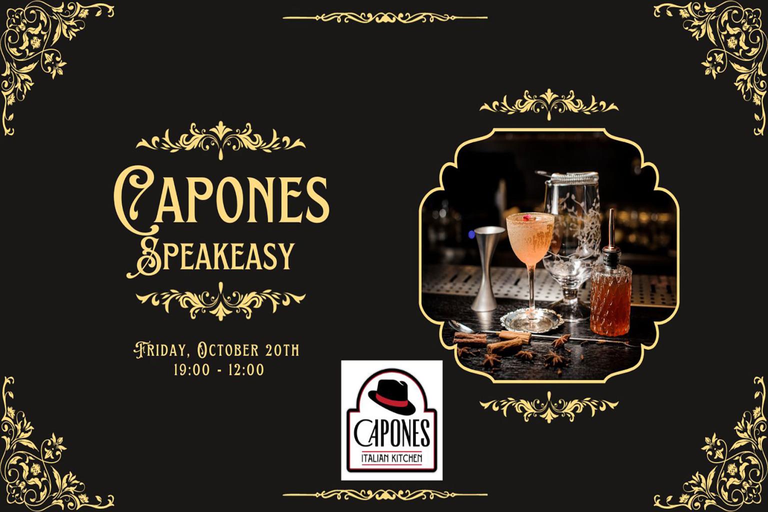 Capones Speakeasy Event