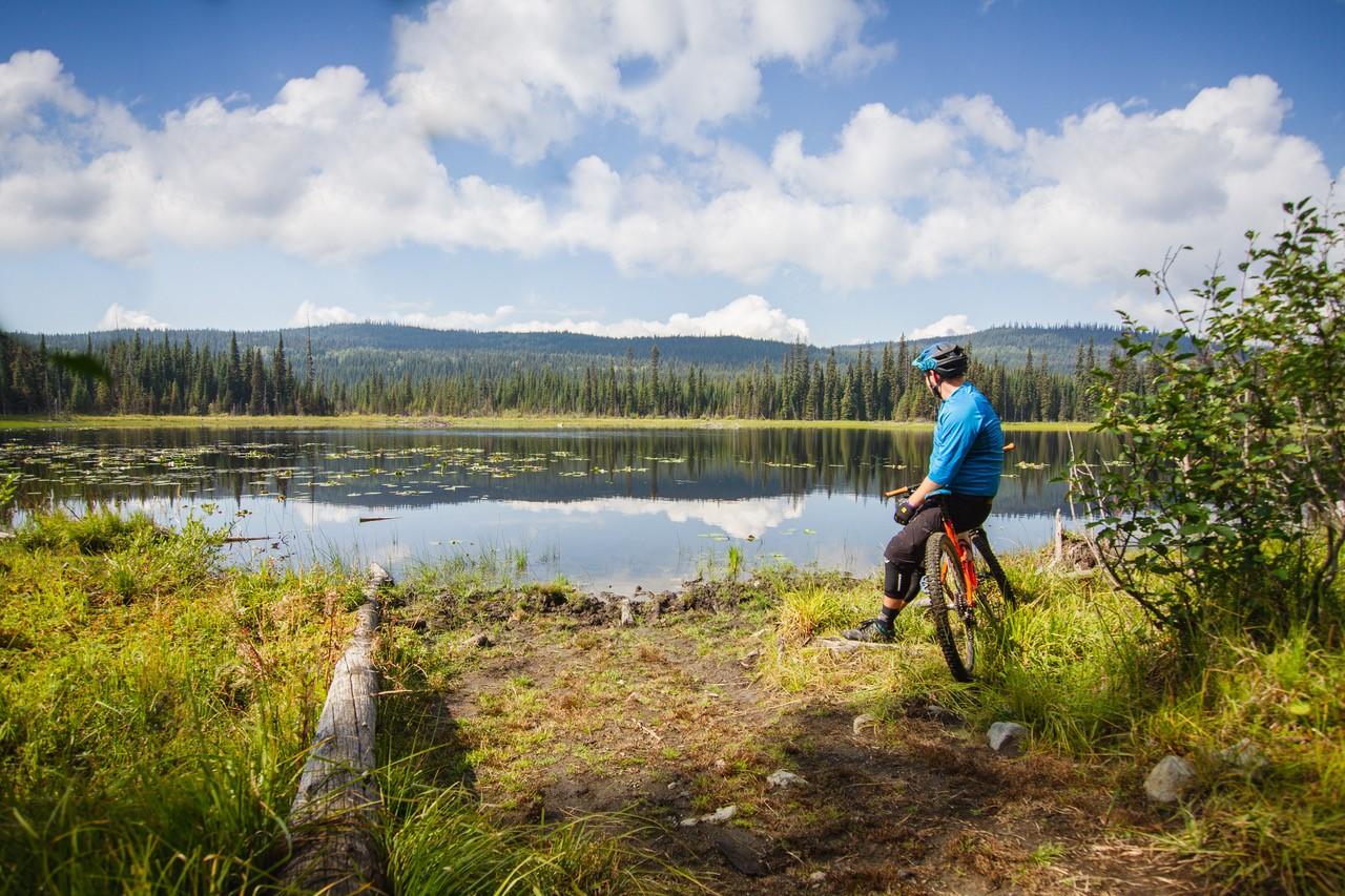 Explore nearby lakes on foot or by bike.