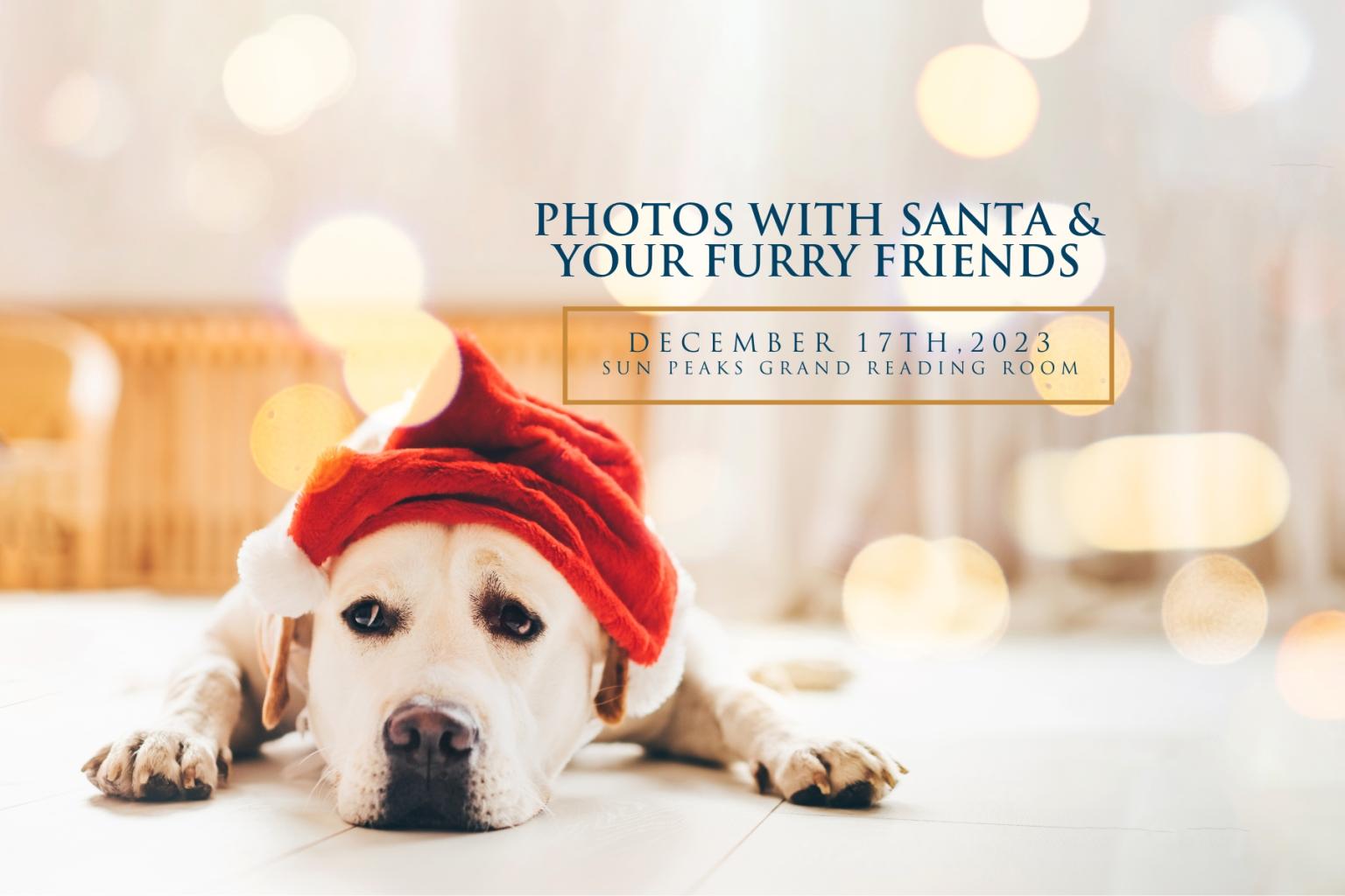 Sun Peaks Grand Pet Photos with Santa