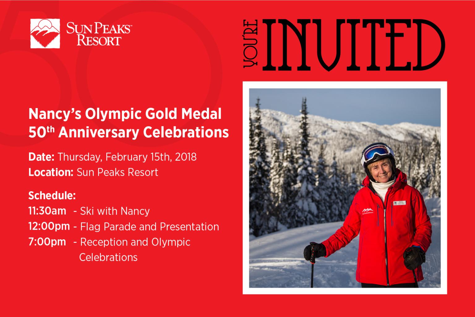 Nancy's Olympic Gold Medal 50th Anniversary Celebrations